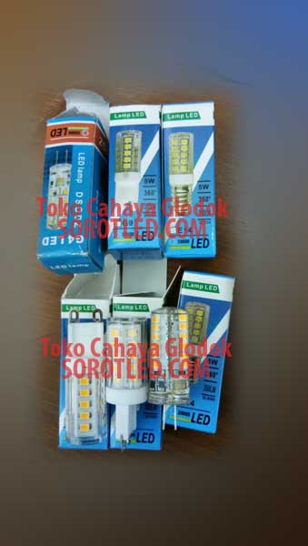 Lampu Keramik LED 5watt Fitting G9 atau MR16