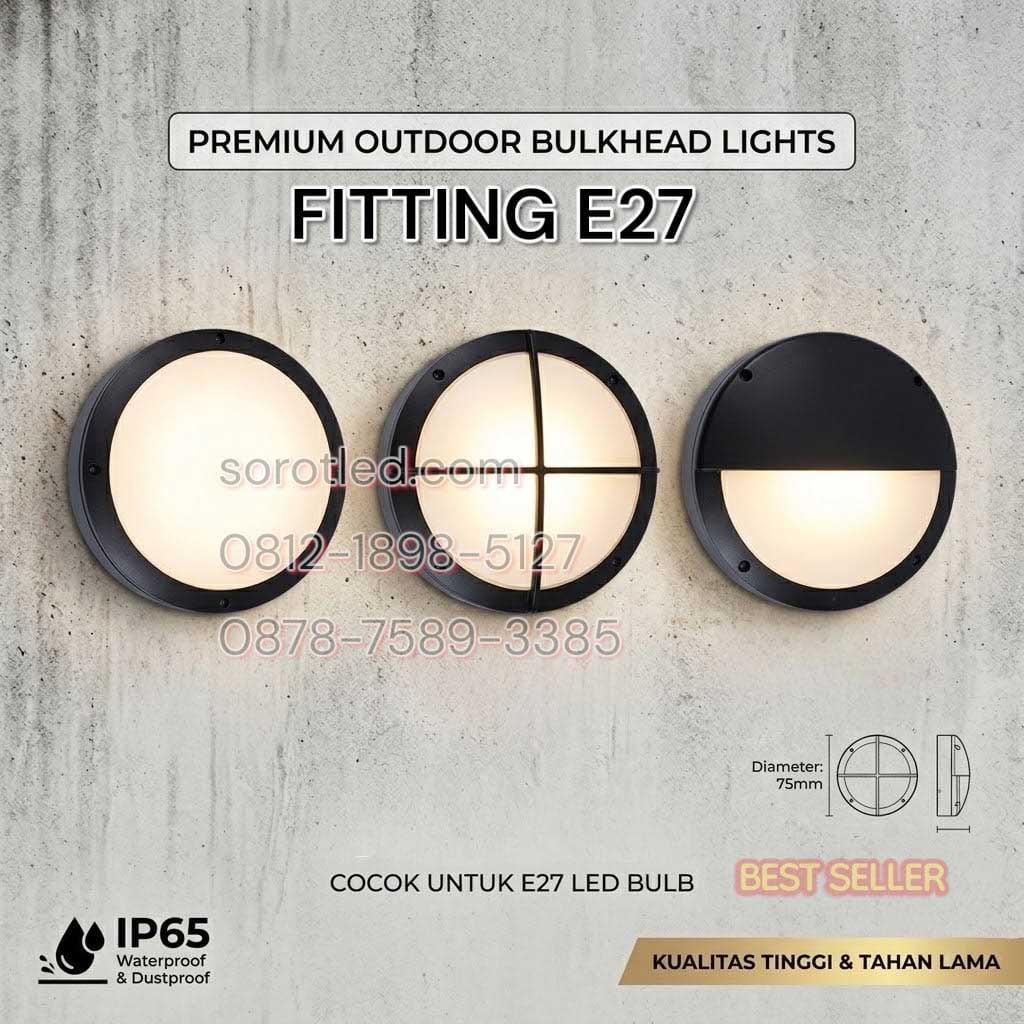 lampu dinding bulkhead ip65 e27