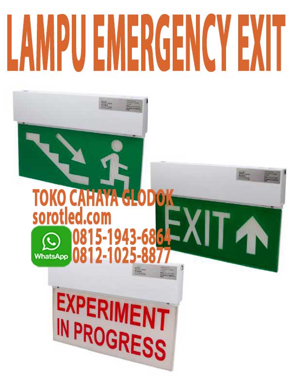 lampu exit tangga darurat