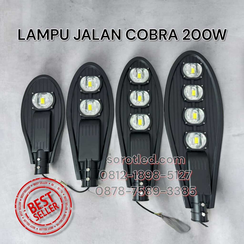 lampu jalan cobra 200w