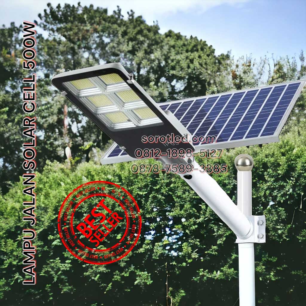 lampu jalan solar 500w
