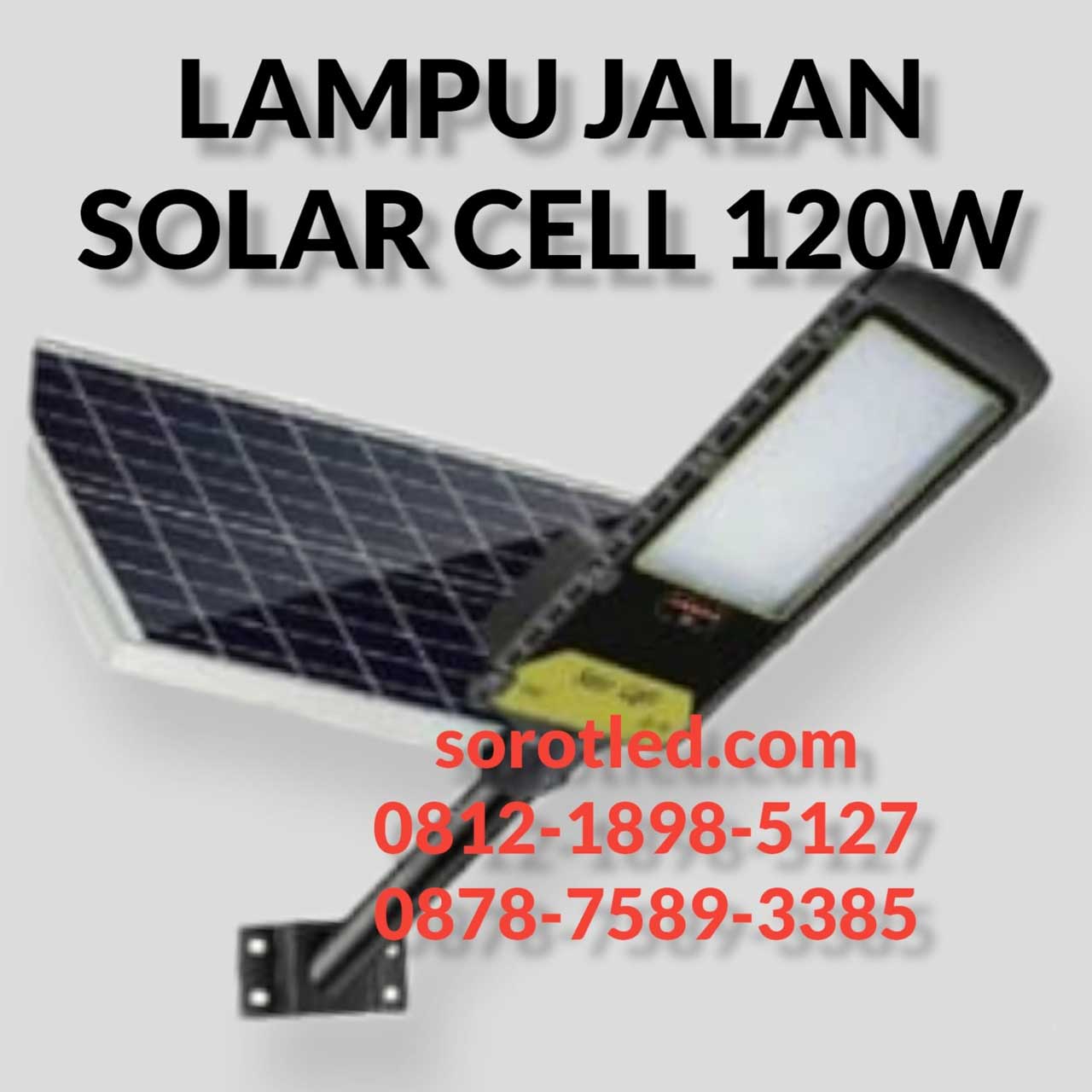 lampu jalan solar cell 120w