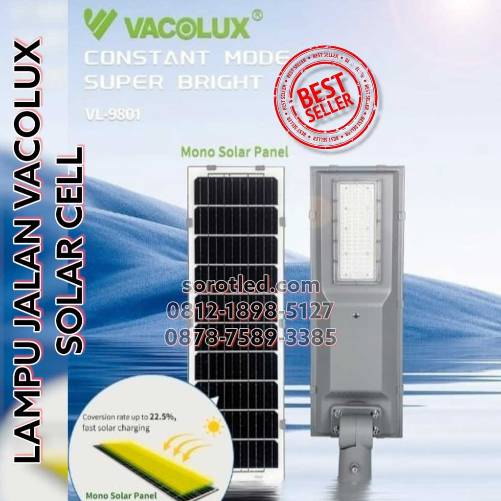 lampu jalan vacolux solar cell