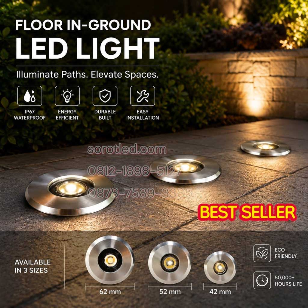 lampu lantai led ip65 12v 220v