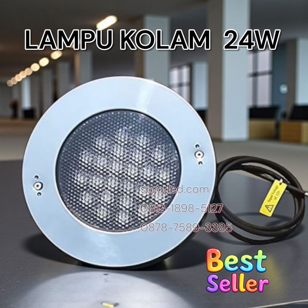 lampu sorot kolam 24w