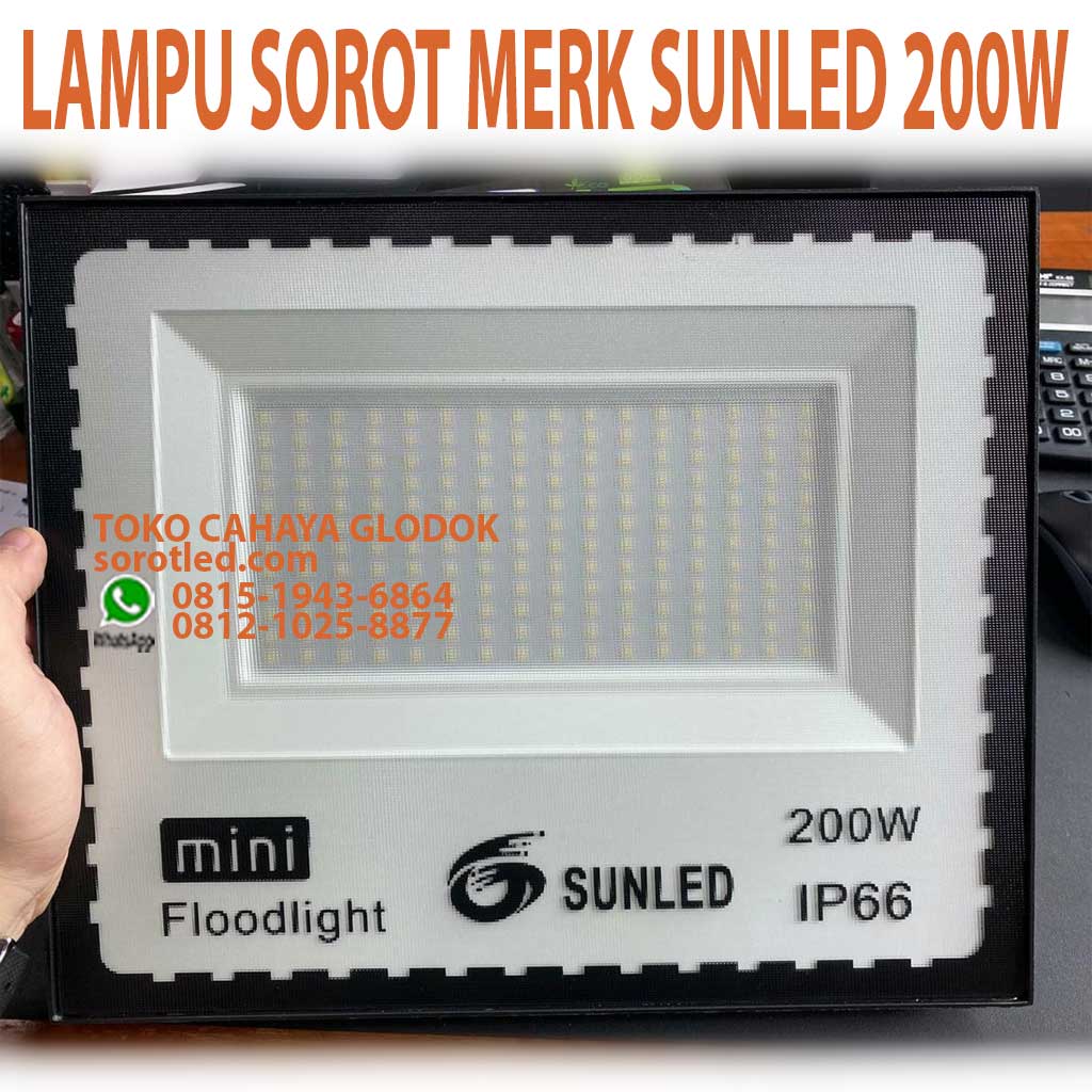 lampu sorot sunled 200w