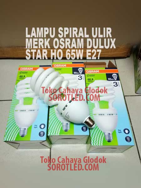 Lampu Osram Spiral Duluxstar HO 65w E27