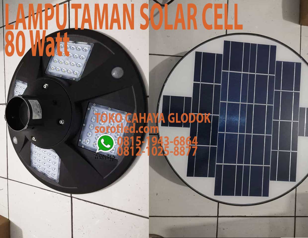 lampu taman panel surya
