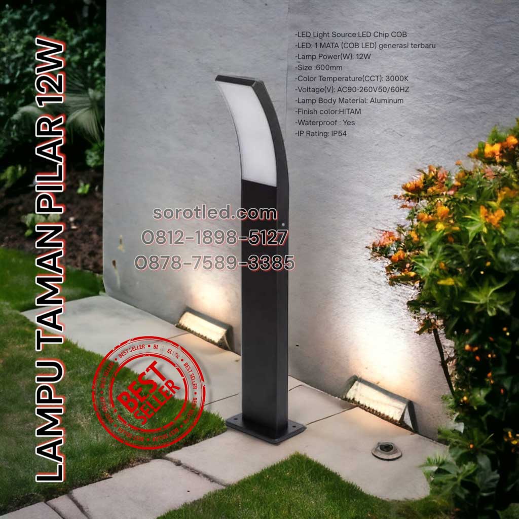 lampu taman sunled 12w