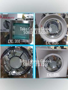 Lampu Downlight Duralux Fixture PLC dan E27