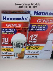 Lampu Hannoch Genius 10watt Emergency Bulb