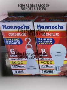 Lampu Hannoch Genius 10watt Emergency Bulb