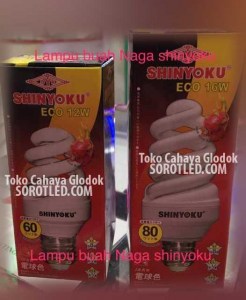 Lampu Buah Naga 16w 12w merk Shinyoku