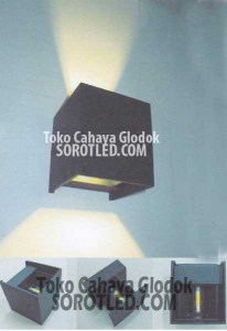 Lampu Dinding LED Epistar 2x3watt Warmwhite