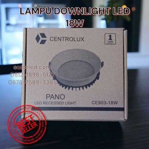lampu downlight centrolux 18w