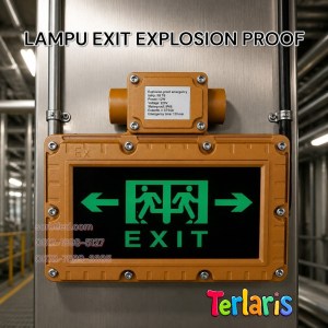 lampu exit explosion proof led 3w