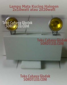 Lampu Mata Kucing Halogen 2x10watt