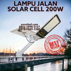 lampu jalan solar 200w