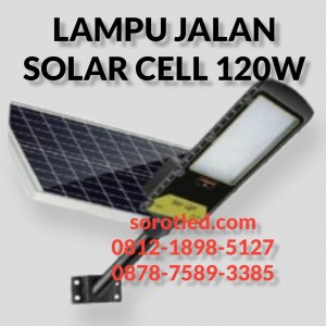 lampu jalan solar cell 120w