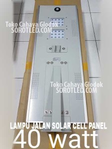 Lampu Jalan PLTS 30w 40w 60w Solar Cell