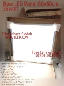 Lampu 60x60cm Plafon Akustik LED 36watt 6500K