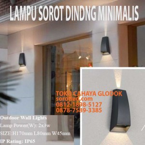 lampu sorot dinding minimalis