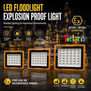 lampu sorot explosion proof led 100w