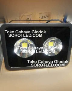 Lampu Sorot LED 100watt 2 Mata Ekonomis dan Hemat Energi