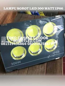 Lampu Sorot Tembak LED 300 watt Body Grey