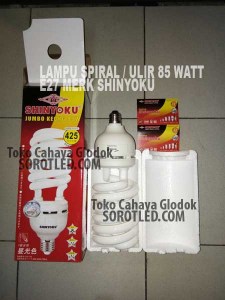 Lampu Spiral Ulir Merk Shinyoku 85 watt E27