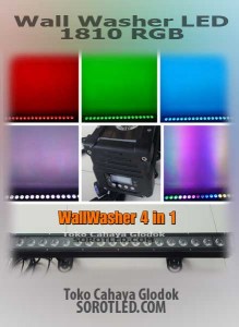 Lampu Wallwasher LED RGB 1810